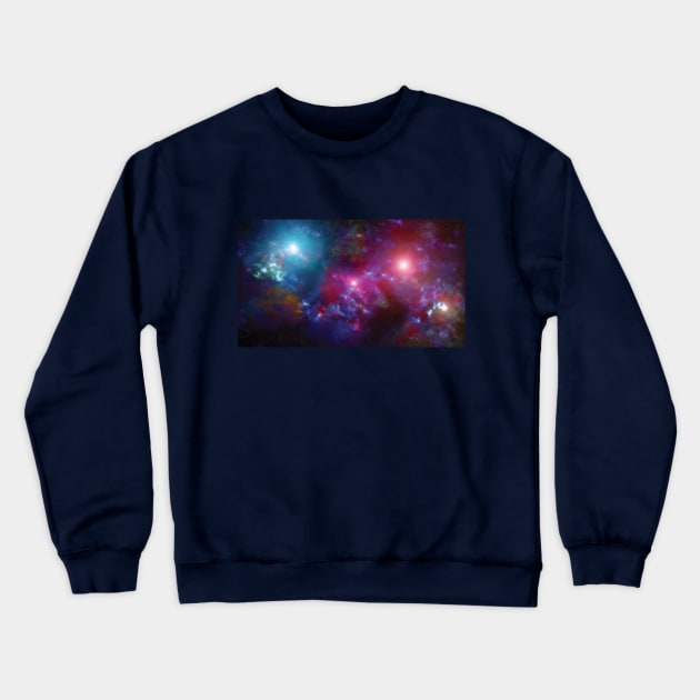 Nebula and Stars in Deep Space Crewneck Sweatshirt by Ryan Rad